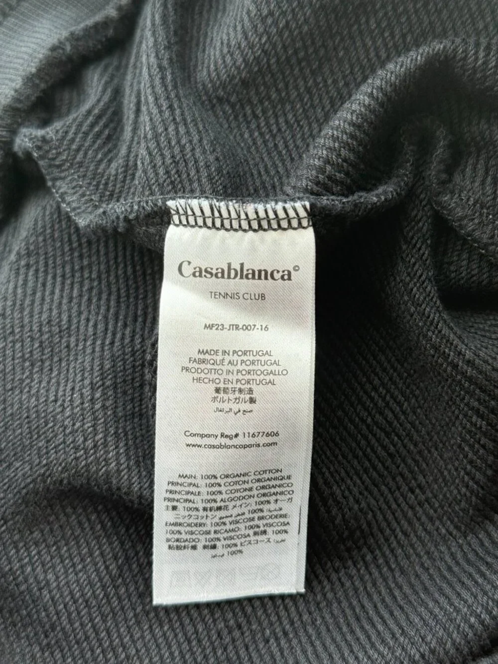 Casablanca Black & Multicolor Temple Embroidered Logo Sweatpants
